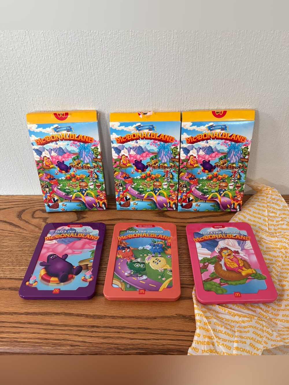 McDonald's McDonaldland Collectible Tin Set 2025 Grimace, Fry Guys, Birdie